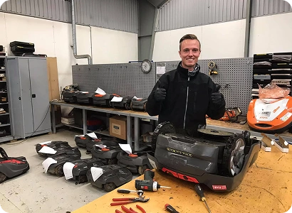  GMC har eget entreprenørværksted til service og reparation for erhverv og private 1.