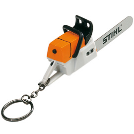 Nøglering med motorsav (10 cm)