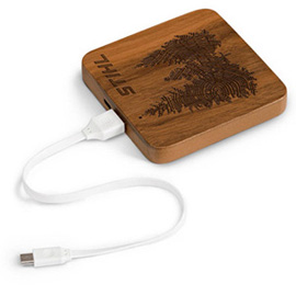 Powerbank i træ