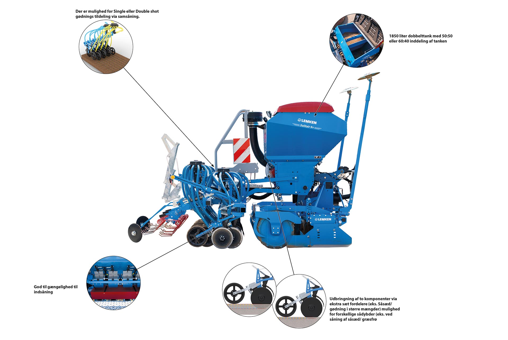 LEMKEN såteknik Solitair 9 + Duo