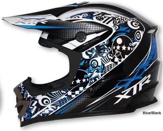 XTR hjelm MX1 blå